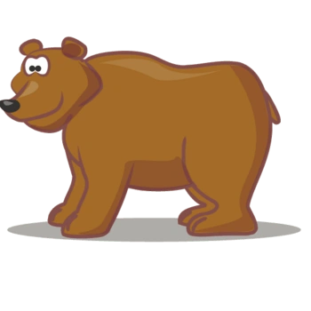 卡通手绘动物熊