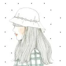 手绘森系女孩简笔画动漫风女孩侧脸简笔画画法唯美森系少女简笔画女生