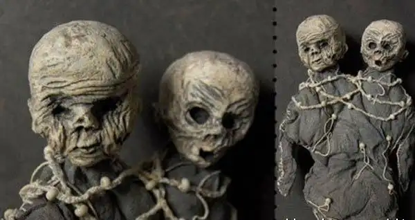 实拍婴儿木乃伊!令人毛发直立!恐怖慎看!/组图