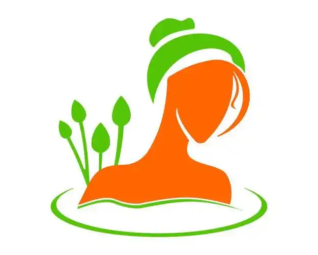 矢量树叶下的简写美女图片素材_矢量美女元素logo插画素材_ai图片格式