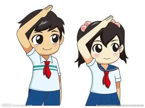 少先队员敬礼简笔画少先队员敬礼简笔画侧面