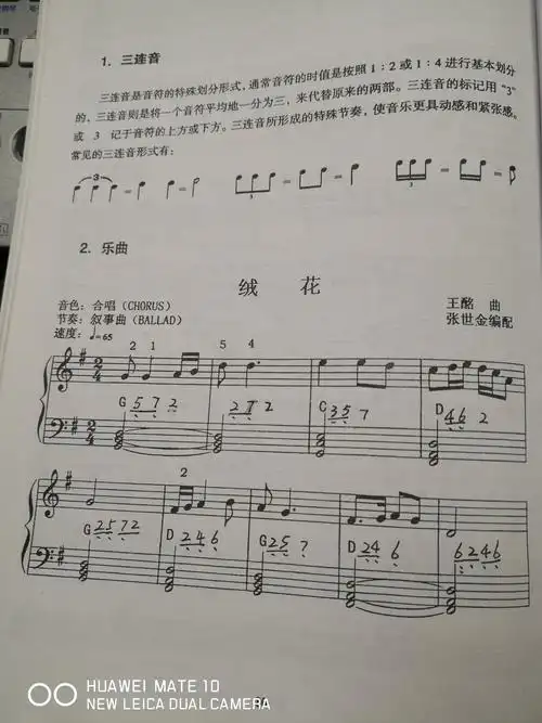 电子琴(即兴伴奏)二下2班(第5课)《绒花》