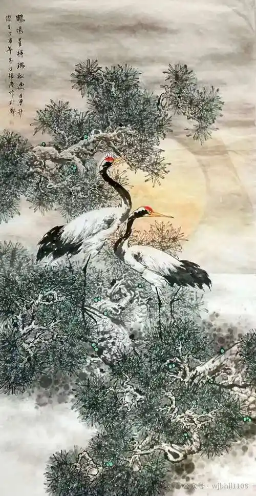 国画～仙鹤作品集(二)