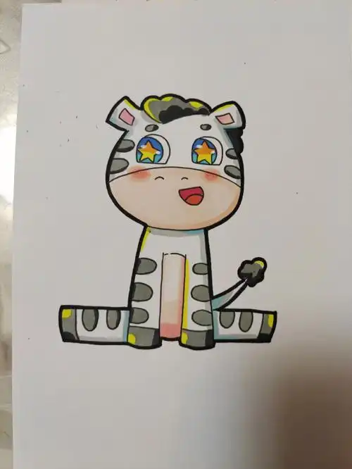 打卡100张马克笔动物画第74张