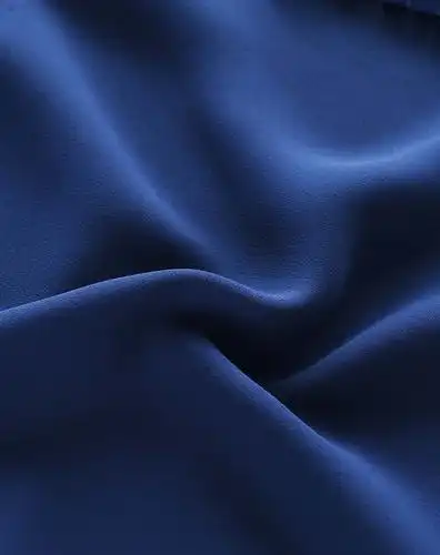 女款宝蓝色短袖雪纺衫