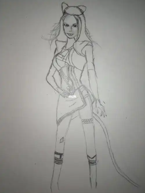 斗罗大陆朱竹清动漫线稿手绘简笔画画的日常_绘画_手绘_斗罗大陆_马克