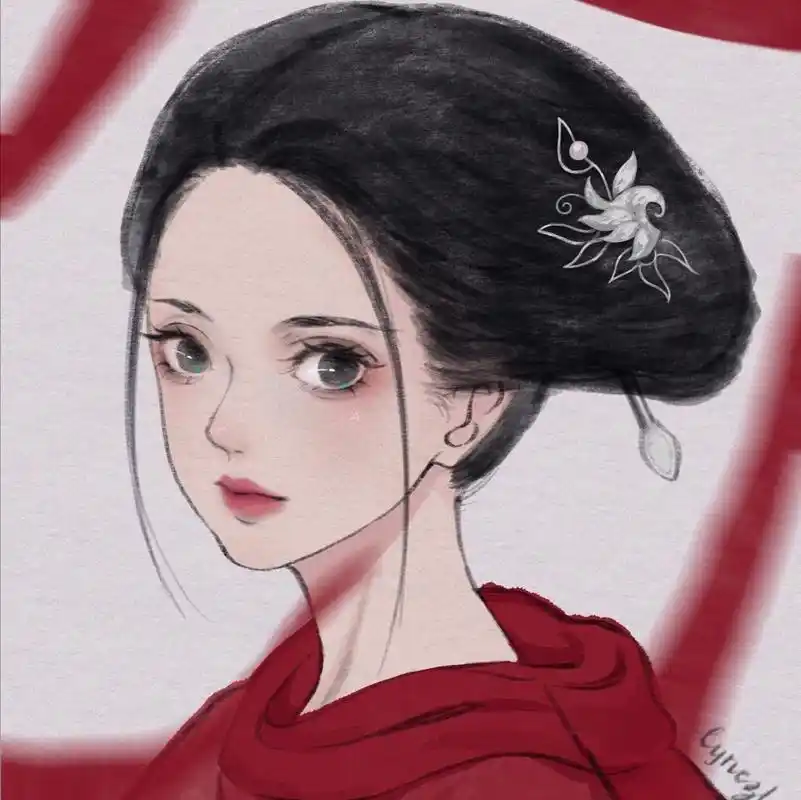 红衣陈芊芊动漫女生高清头像