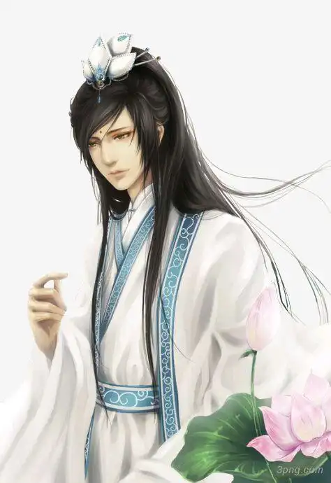 古风男png素材透明免抠图片-动植人物