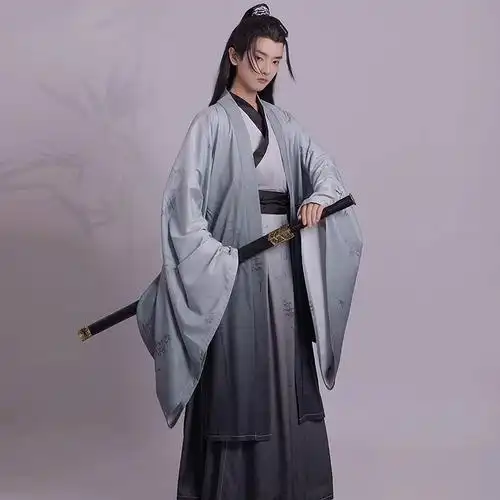 出租竹音魏晋汉服男套装古风男士仙气古装男生帅气飘逸明制租赁