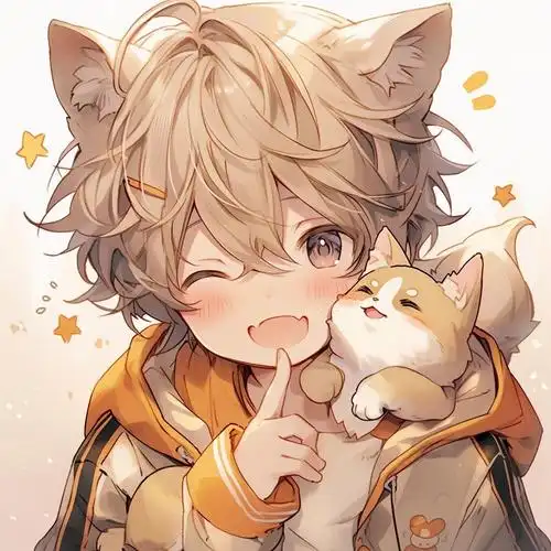 动漫男生头像|好可爱(70ω70)猫猫正太05