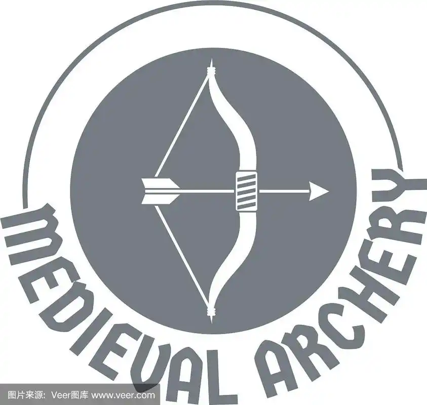 弓箭标志简约灰色风格