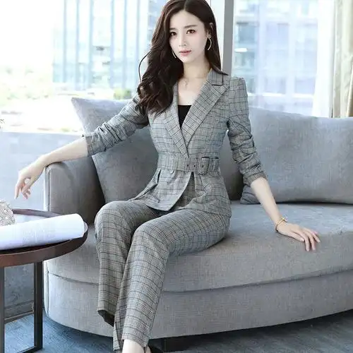 显瘦名媛气质淑女套装女时尚两件套2017新款秋装女装春秋款潮7060