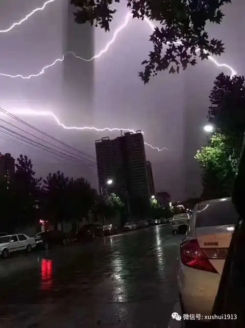 视频丨在徐水,你没见过这么美的打雷又下雨,嘞哦