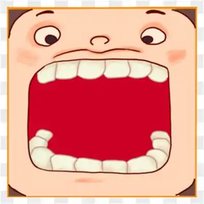可爱的张大嘴巴卡通图片 大嘴巴图片搞笑图片大全_卡通头像_美头网