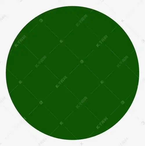 circle clipart深绿圆