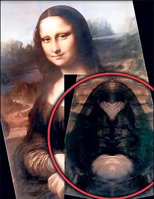 《蒙娜丽莎》10大恐怖之处,画中出现外星人,身后竟藏有4只动物