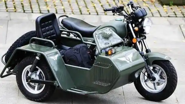 鑫源挎斗三轮摩托车 银钢一款挎斗三轮车(5)