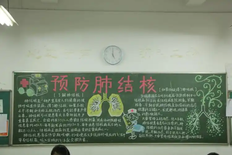 2018学年黑板报汇展肺结核防治