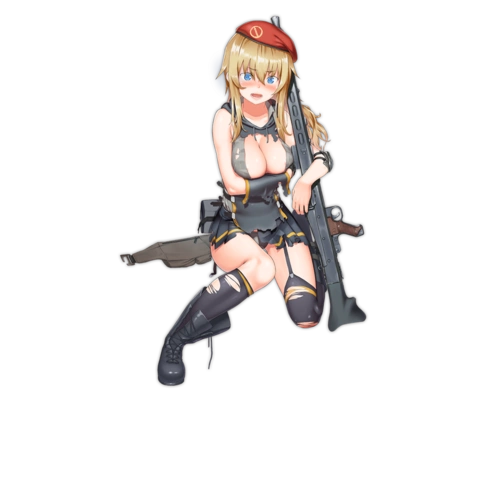 少女前线官方人物立绘图片之机枪类四星含大破图鉴