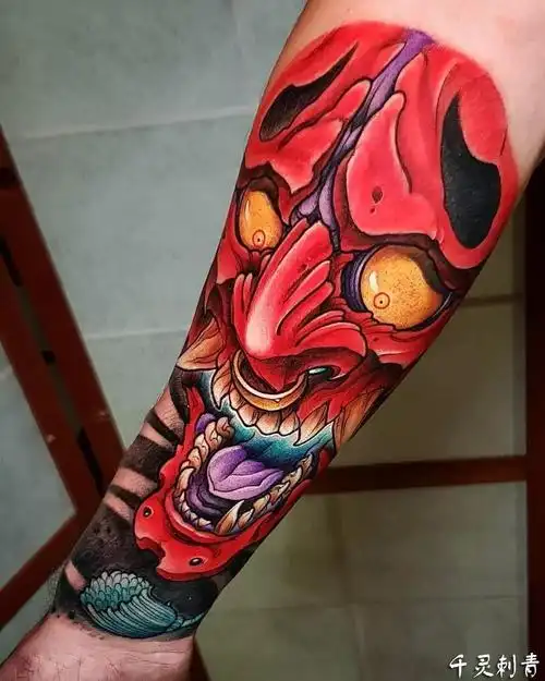 newschool小臂般若纹身手稿图案