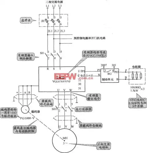 >迅达vfp电梯主电路