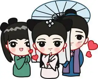 白蛇传卡通人物 女人