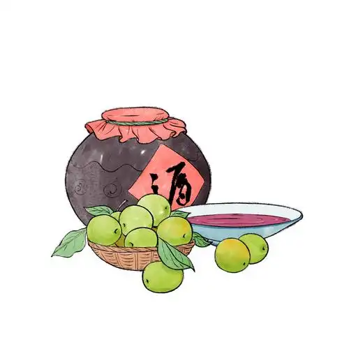 芒种节气传统膳食青梅煮酒元素