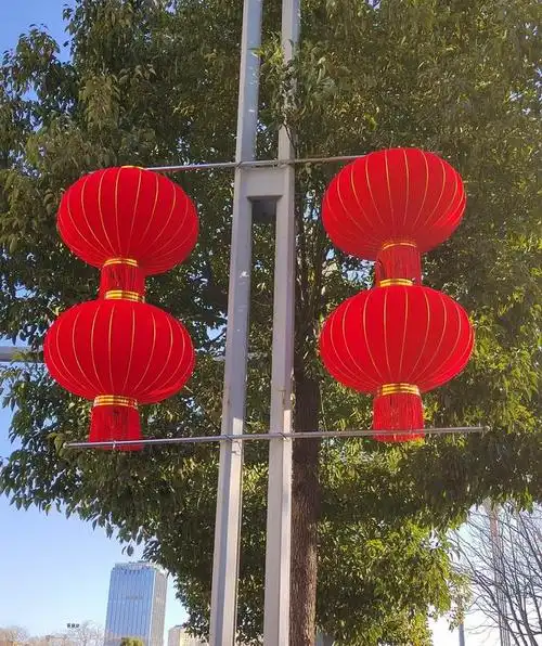 一夜醒来只见大红灯笼高挂昆明大街小巷年味渐浓春城四面八方