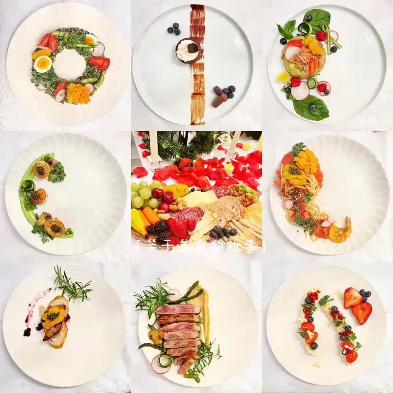 家里烛光晚餐9115西餐摆盘.