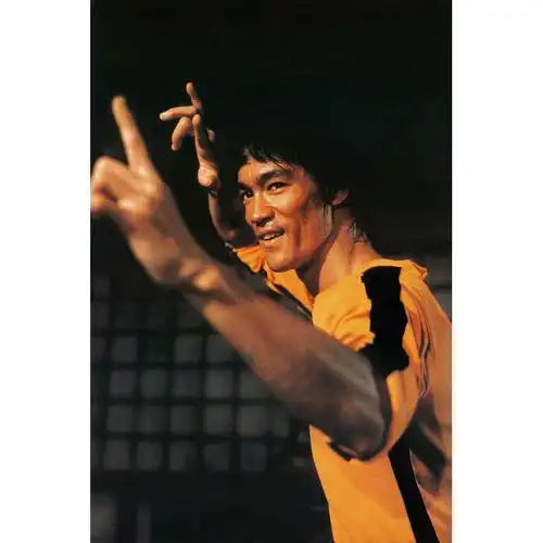 李小龙海报单幅电视肌肉男健身武术功夫房间宿舍墙贴画青年画简约