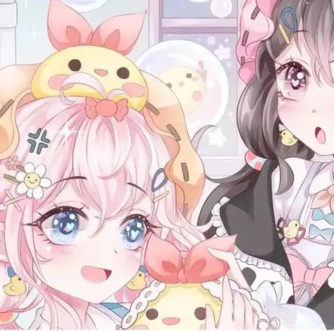 闺蜜头像粉蓝配对(闺蜜头像一蓝一粉一左一右)-星座大全-小星座网