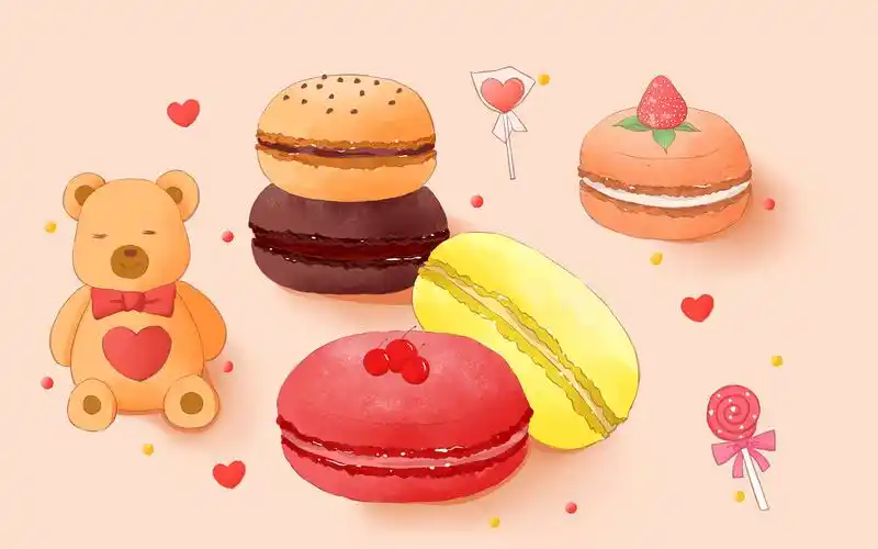 马卡龙|插画|创作习作|李鱼yu - 原创作品 - 站酷 (zcool)