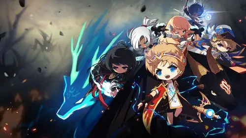 《冒险岛》萌系游戏人物桌面壁纸