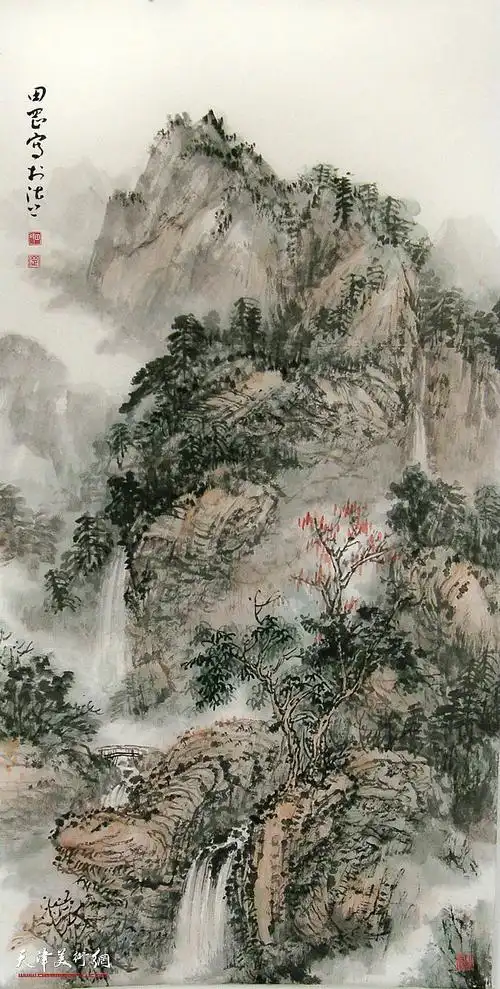 田罡山水画作赏析:揽祖国山河写胸中丘壑