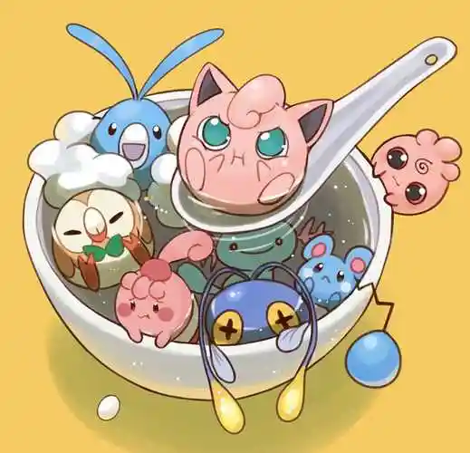 胖丁宝可梦pixiv同人插画图片