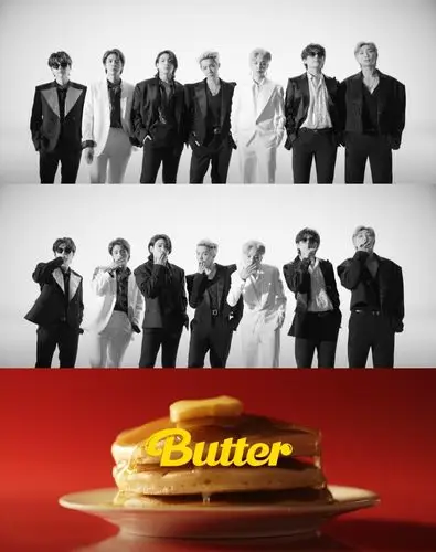 5月19日,防弹少年团公开《butter》的mv预告片.图为画面截图.