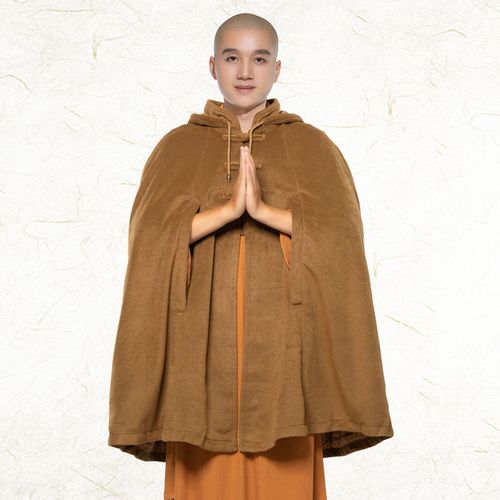 梵林秋冬打坐披风加绒加厚禅修斗僧服风衣棉衣其他民族服装