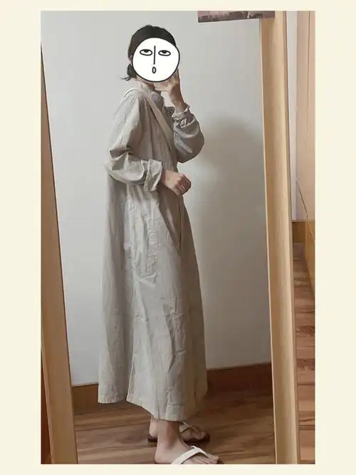 muji新款初秋连衣裙idee简单但有小细节