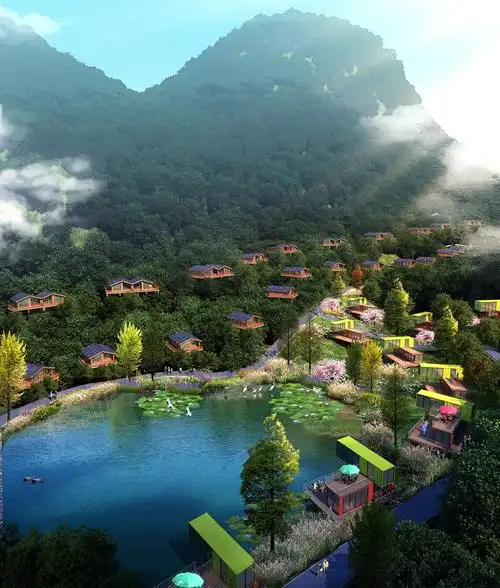 民宿度假村效果图