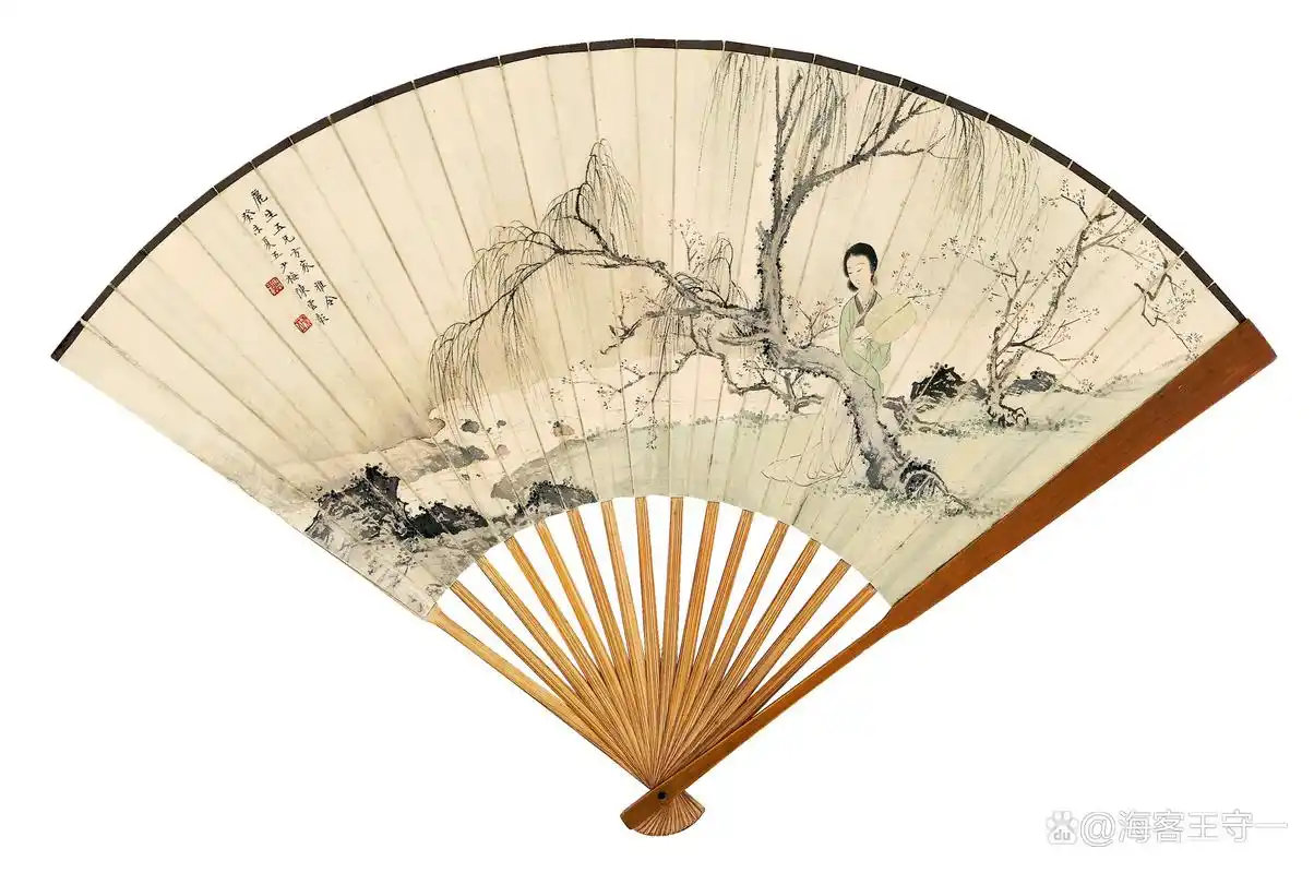 陈少梅北宗山水精美扇面篇