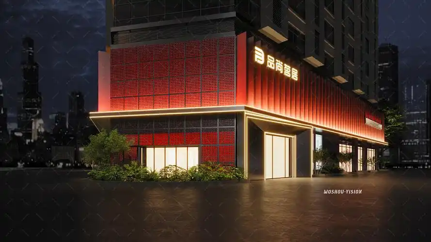 品尚装饰门头|空间|商业空间设计|魔手表现工作室 - 原创作品 - 站酷