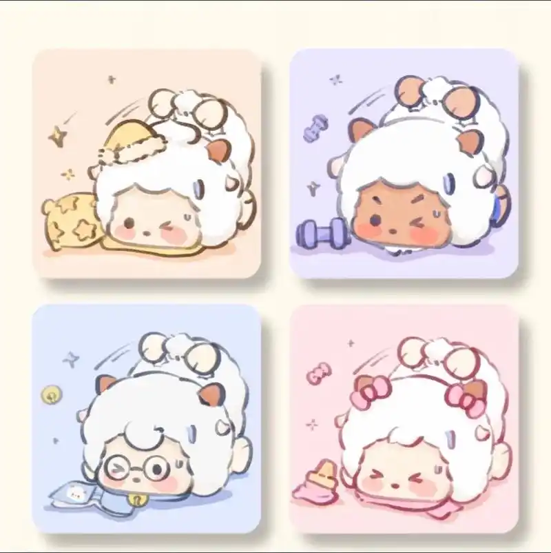 摔跤小羊超可爱头像.哎呀～摔倒惹呜呜呜#懒羊羊 #情头 - 抖音