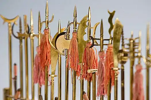 兵器十八件组合,清,铜