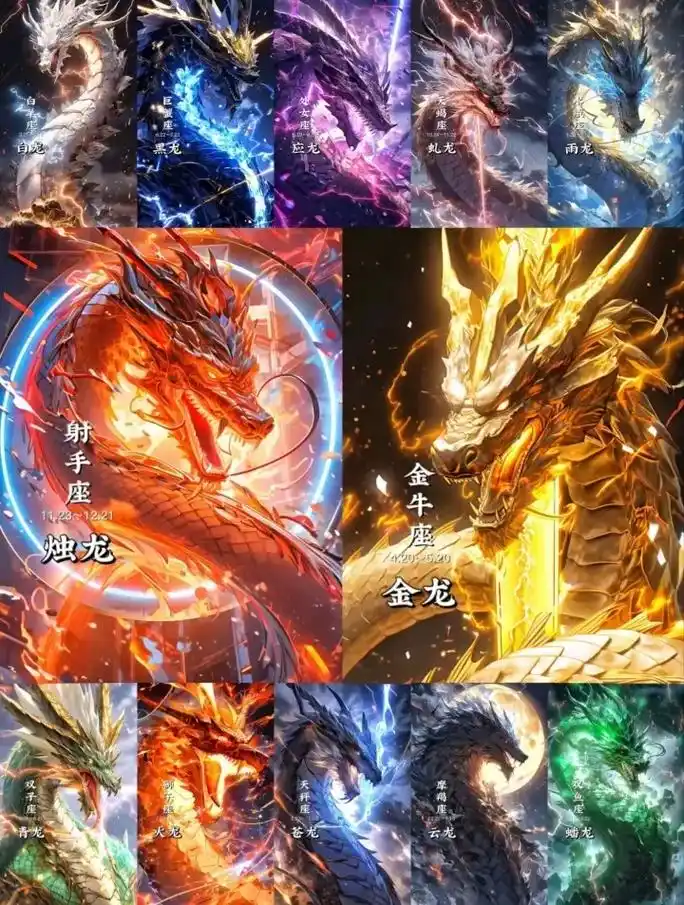 十二星座专属神龙 - 抖音