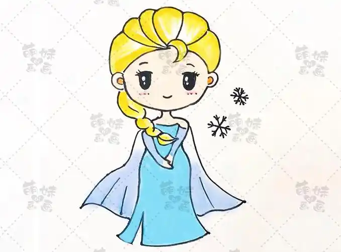 狮子座小公主简笔画