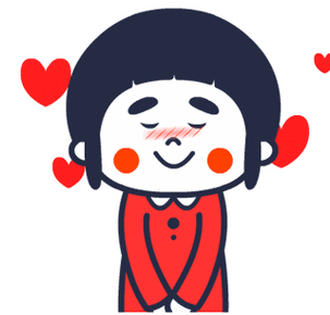 囧囧妹乖巧可爱摇头晃脑开心爱心gif动图_动态图_表情包下载_soogif