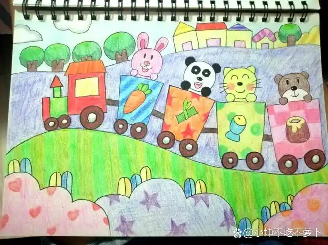 《动物乐园》儿童画