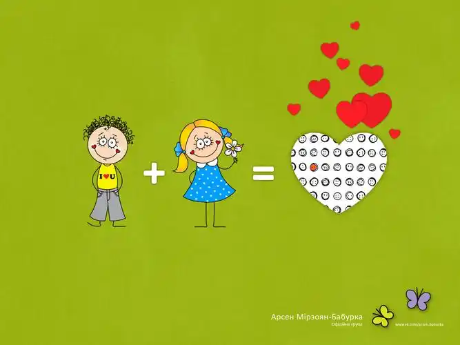 浪漫情人节可爱卡通图片高清桌面壁纸