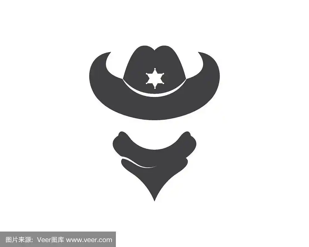 牛仔帽标志图标矢量设计