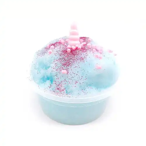 独角兽蚕丝千丝少女拉丝解压玩具网红起泡胶史彩泥